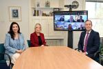 First Minister Michelle O'Neill, deputy First Minister Emma Little-Pengelly and Education Minister Paul Givan held a virtual meeting with the six school principals to confirm the Executive's funding announcement for the Strule Shared Education Campus in O
