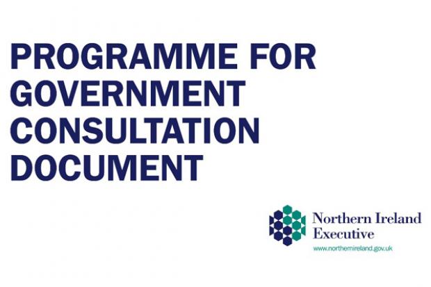Programme for Government Consulation document cover