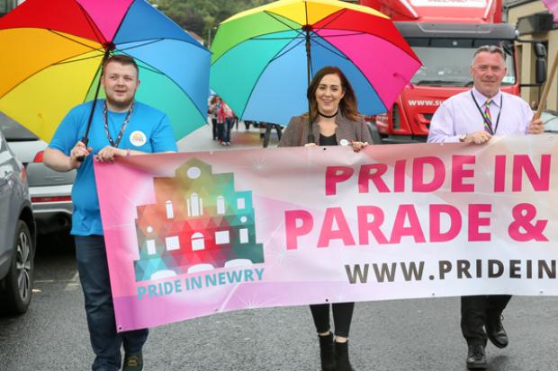 Junior Minister pictured at Newry Pride