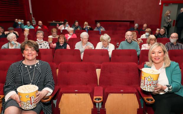First Minister Arlene Foster and deputy First Minister Michelle O'Neill joined local film fans at the Strand’s Silver Screenings programme.