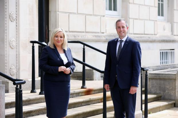 First Minister Paul Givan and deputy First Minister Michelle O’Neill