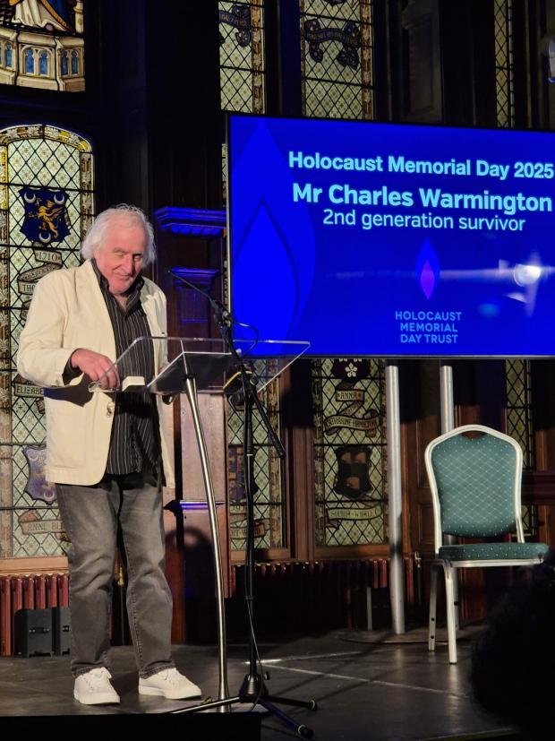 Charles Warmington, a second generation survivor of the Holocaust.